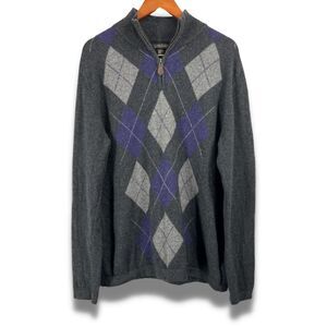 Men’s, Cashmere Sweater, Ethan Pierce, XL, Multi